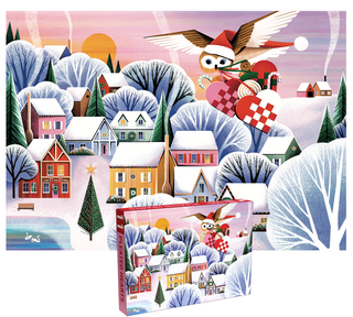 Plissee-Herzen, 1000-teiliges Weihnachtspuzzle von Penny Puzzle