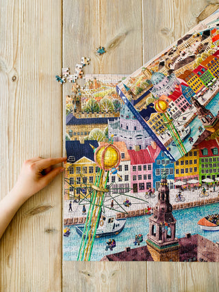 København puslespil Home of a King 1000 brikker fra Penny Puzzle