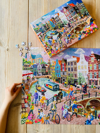 Home of Canals 1000 brikker puslespil fra Penny Puzzle | Amsterdam puslespil