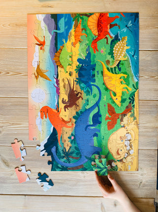 Dino World 100 XL Teile Kinderpuzzle +5 Jahre von Penny Puzzle 