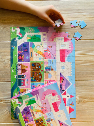 Unicorn Castle 150 XL brikker børnepuslespil +5 år fra Penny Puzzle