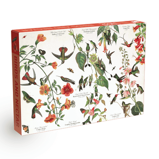 Birds and Nectar 1000 brikker vintage puslespil Penny Puzzle