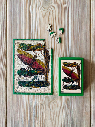 GRASSHOPPERS minipuslespil 99 brikker fra Penny Puzzle.