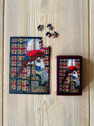 RED PARROT minipuslespil 99 brikker fra Penny Puzzle