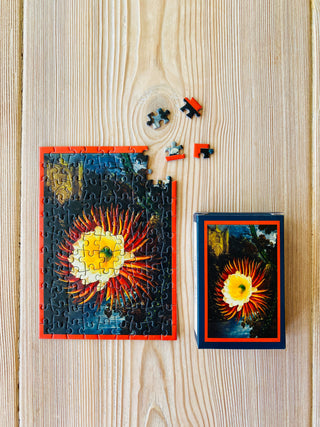 4 x Temple of Flora minipuslespil med 99 brikker fra Penny Puzzle