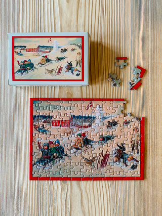 WINTER PLAYTIME minipuslespil 99 brikker fra Penny Puzzle.