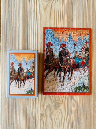 SLEIGH RIDE minipuslespil 99 brikker fra Penny Puzzle.