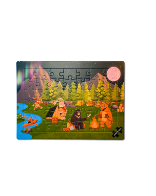 Camping mit Freunden – 42-teiliges Kinderpuzzle ab 3 Jahren von Penny Puzzle