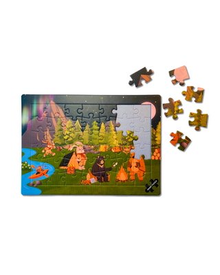Camping With Friends - 42 piece children's puzzle +3 years from Penny Puzzle