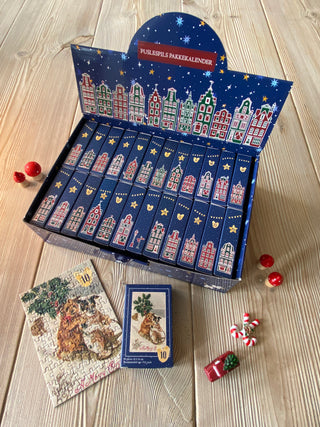 Puzzle-Adventskalender mit 24 Retro-Mini-Puzzles von Penny Puzzle