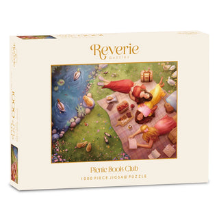 Picnic Book Club luksuspuslespil 1000 brikker fra Reverie