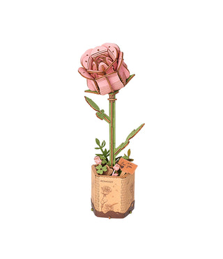 Rosa Rose 3D-Puzzle 104 Teile von Robotime