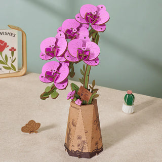 Lila Mottenorchidee 132 Teile 3D-Puzzle von Robotime