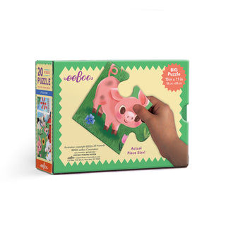 Little Farm 20 XL brikker børnepuslespil - +3 år fra eeBoo