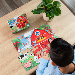 Little Farm 20 XL brikker børnepuslespil - +3 år fra eeBoo