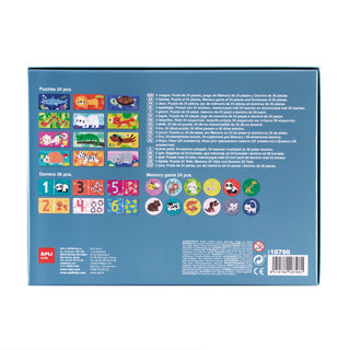 3 fun games with animals: Puzzle, memory and domino games +3 years from APLI