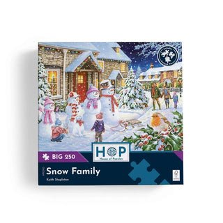 Snow Family 250 XL brikker puslespil fra House of Puzzles