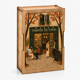 Spanish Wine Bar 100 brikker træpuslespil fra Bywood