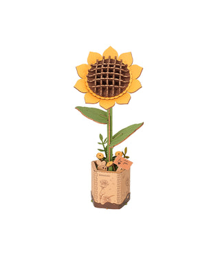 Gelbe Sonnenblume 3D-Puzzle 154 Teile von Robotime