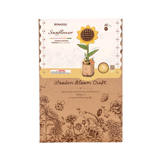 Gelbe Sonnenblume 3D-Puzzle 154 Teile von Robotime