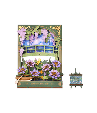 Glittering Water Lily 3D-puslespil 237 brikker fra Robotime