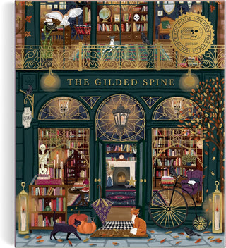 The Gilded Spine 1000 brikker halloweenpuslespil fra Galison
