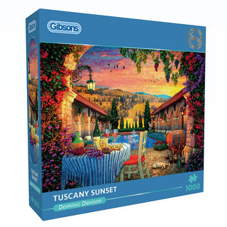 Gibson 1000-Teile-Puzzle – Sonnenuntergang in der Toskana 