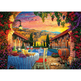 Gibson 1000-Teile-Puzzle – Sonnenuntergang in der Toskana 