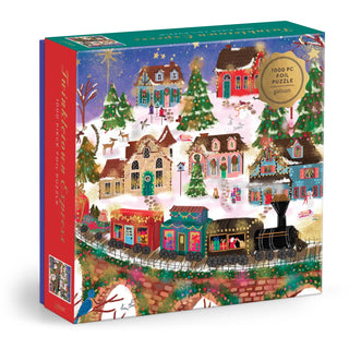 Twinkletown Express 1000 brikker julepuslespil fra Galison