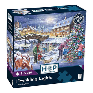 Twinkling Lights 250 XL brikker puslespil fra House of Puzzles.