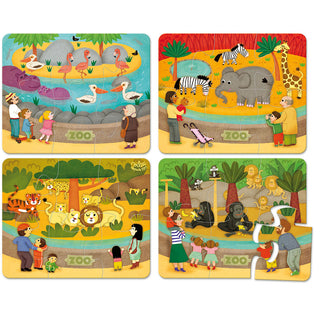 Vilac - Puzzle - Zoo - 4 x 6 Teile