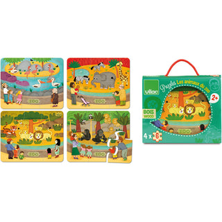 Vilac - Puzzle - Zoo - 4 x 6 Teile