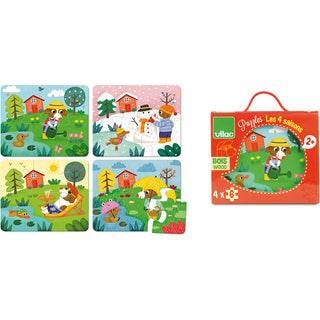 Vilac - Puzzle 4x6 pieces - The 4 Seasons