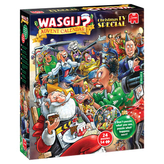 Wasgij Puslespilskalender 2026 TV Special - 24 minijulepuslespil