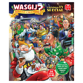 Wasgij Puslespilskalender 2026 TV Special - 24 minijulepuslespil