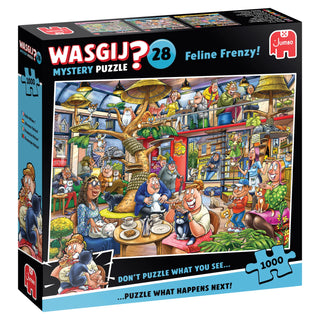 Wasgij Mystery 28 Feline Frenzy! med 1000 brikker
