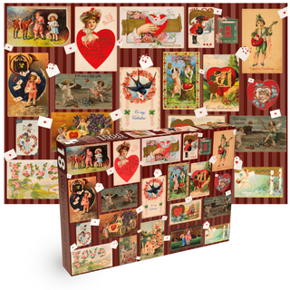 Ye Old Valentine Greetings 1000 piece jigsaw puzzle from Penny Puzzle 