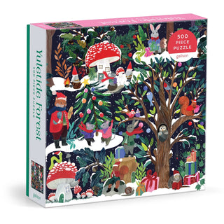 Yuletide Forest 500-Teile-Weihnachtspuzzle von Galison