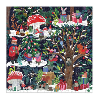 Yuletide Forest 500-Teile-Weihnachtspuzzle von Galison