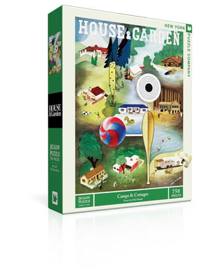 Camps and Cottages 750 piece jigsaw puzzle New York Puzzle Company