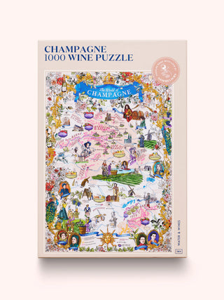 Vinpuslespil Champagne 1000 brikker Water & Wines