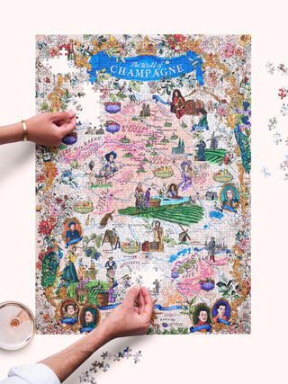Wine puzzle Champagne 1000 pieces Water &amp; Wines
