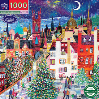 Christmas in Edinburgh 1000 brikker julepuslespil fra eeBoo