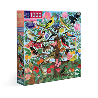 French Medieval Songbirds 1000 Piece Jigsaw Puzzle from eeBoo