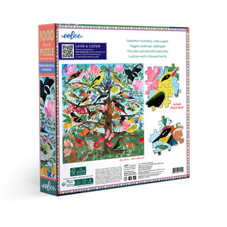 French Medieval Songbirds 1000 Piece Jigsaw Puzzle from eeBoo