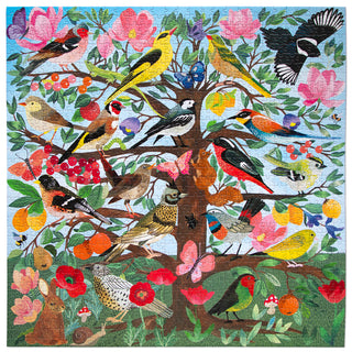 French Medieval Songbirds 1000 Piece Jigsaw Puzzle from eeBoo