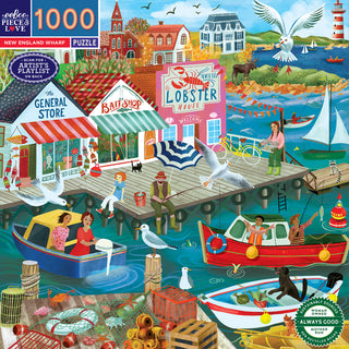New England Wharf 1000-Teile-Puzzle von eeBoo