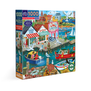 New England Wharf 1000-Teile-Puzzle von eeBoo