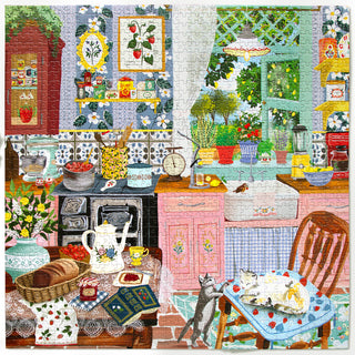 Strawberry Kitchen 1000 brikker puslespil fra eeBoo