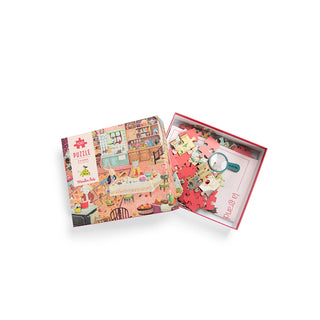 Gemütliches 100-teiliges XXL-Puzzle für Kinder ab 5 Jahren, Moulin Roty